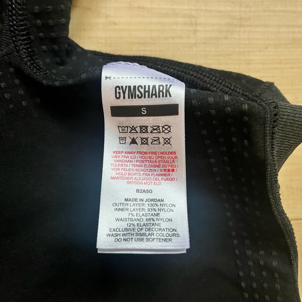 Gymshark Black Women's Athletic Shorts Lined, High Waisted, Size Small - Picture 3 of 3